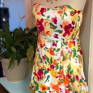 Sweetheart floral dress